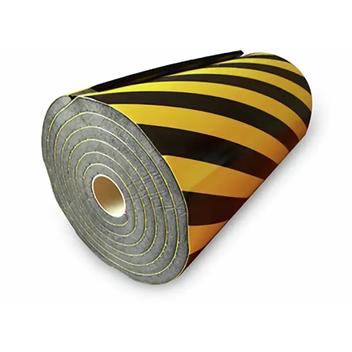 Angl'isol mousse 150mm jaune/noir auto-adhésif | Wattelez