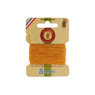 Fil lin câblé glacé 332 carte 508 - Jaune