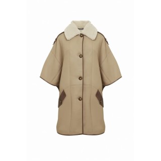 CAPE DOUBLE FACE BOUTONNEE AELIS