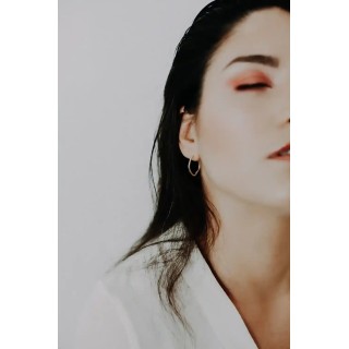 Créoles argent petites Téthys