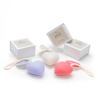 Pack cadeau invité : savons cœur lavande, nature, fruits rouges + 3 boites cadeau