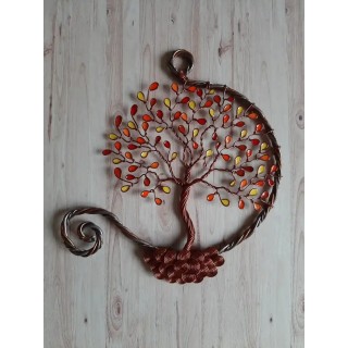 Arbre de Vie mural en automne 15 cm