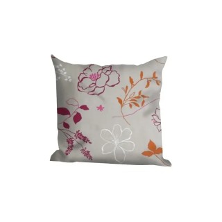 Coussin coton Camélia Orange