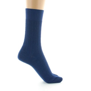 Chaussettes sans élastique à maille fantaisie - Coton Fil d'écosse