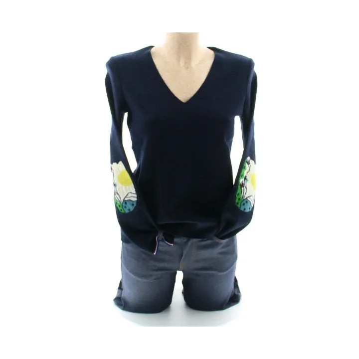 Pull marin Femme Soleil col V