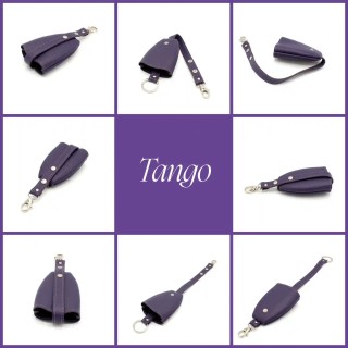 Porte-clés en cuir Tango - Violet
