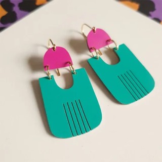 Boucles d’oreilles « Bobbies Paradis » – Rose Bouchon