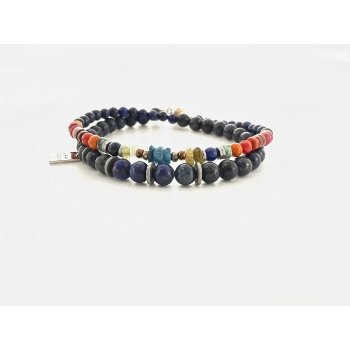 Bracelet homme Lapis Dino