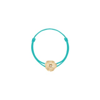 Bracelet cordon Blossom Or - Noir Secret