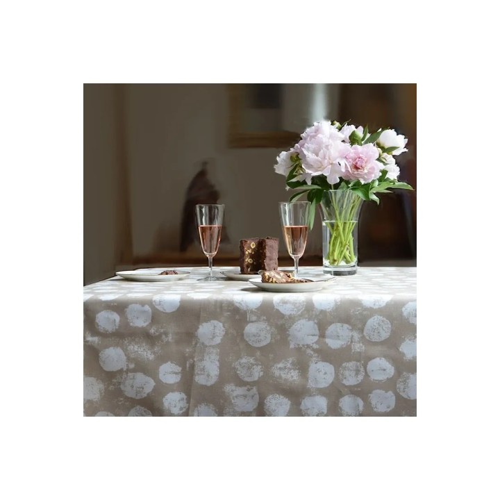 Nappe enduite Pastilles taupe