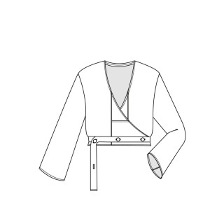 Upcycling d'une de mes chemises en cache-cœur