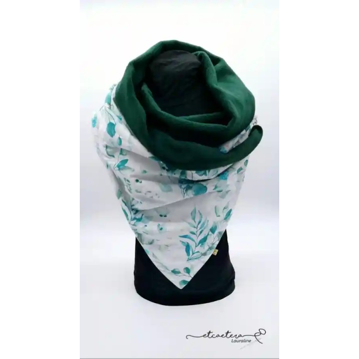 Echarpe Polaire Verte - Feuillage