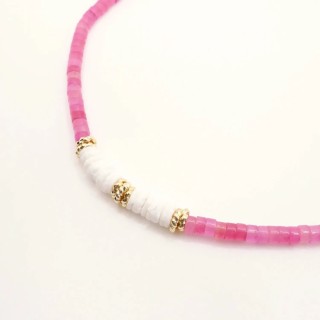 Collier Forio fushia