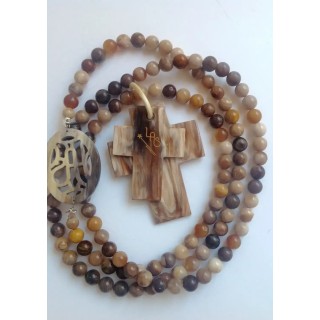 Double croix Jaspe Choco