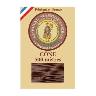 Fil maroquinerie petit cône 28/4 - 276 - Marron