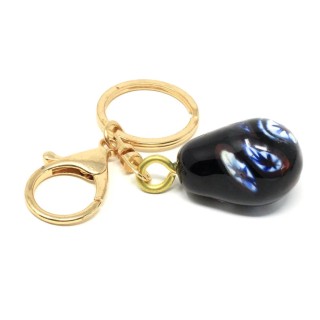 Porte clefs ou bijou de sac Vagala Œuf Murano