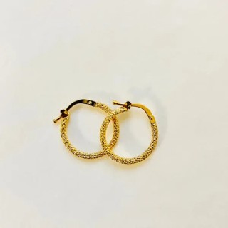 Créoles étincelantes dorées Lucie