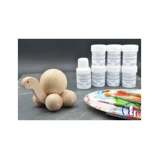 Turtle ball wood - paintings