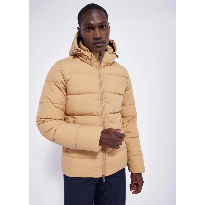 Doudoune à capuche amovible Pyrenex Spoutnic Iced coffee