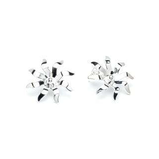 Boucles d'Oreilles Puces Éos Argent Soleils