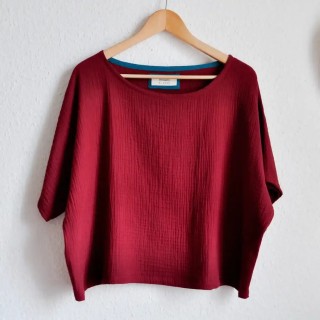 BLOUSE Double gaze de Coton * Bordeaux