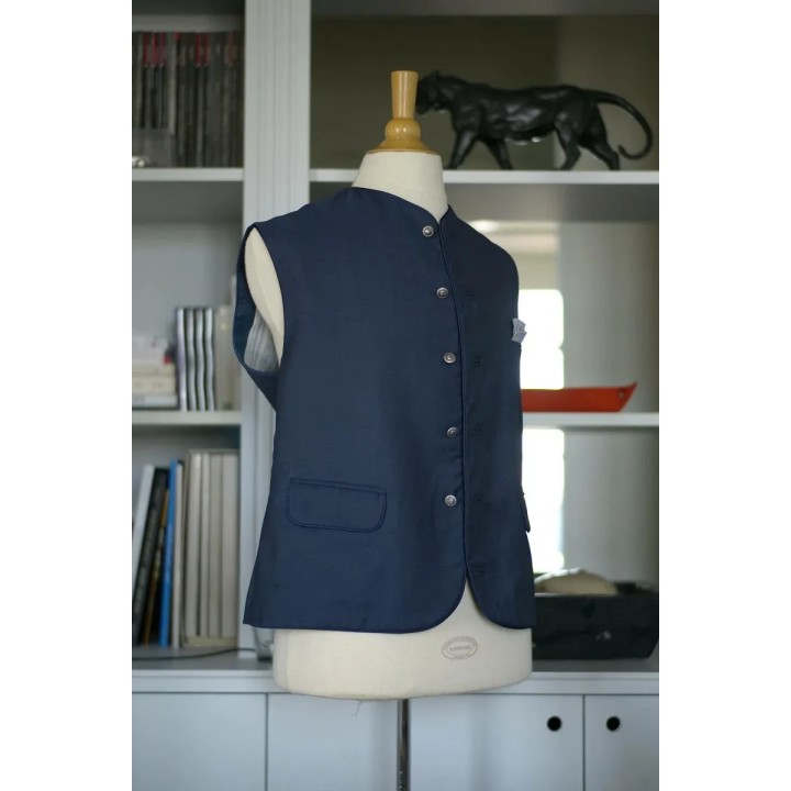 Gilet Jean-Michel bleu - 48 FR - 38 UK