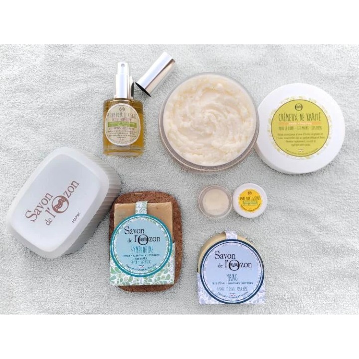 Kit Soin Complet: savon shampoing sérum baume baume karité