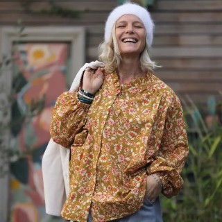 Blouse Miléna - voile de coton Zéphyr - Taille unique