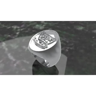 Commandos de marine Ovale- Argent massif - Marine Nationale