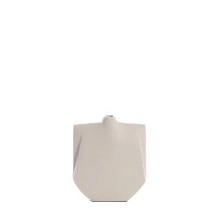 Vase Déco 21X6X25 Cm Makaha Crème