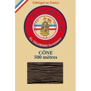 Fil de lin retors mat 12/6 cone 298 - Lichen