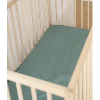 Drap housse vert eucalyptus