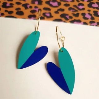 Créoles « Amor Marine » – Rose Bouchon