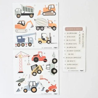 Jeu de magnets - Les engins de chantier - Française
