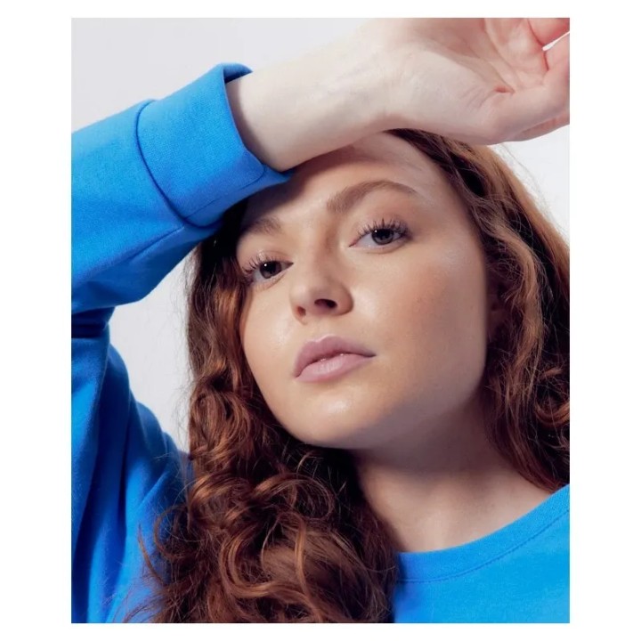 Sweat Heidi bleu en coton bio