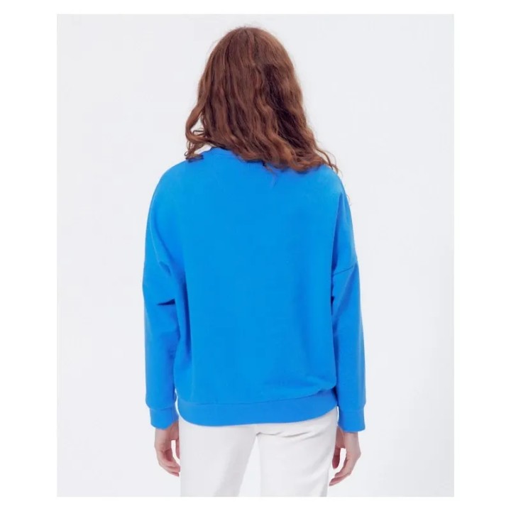 Sweat Heidi bleu en coton bio