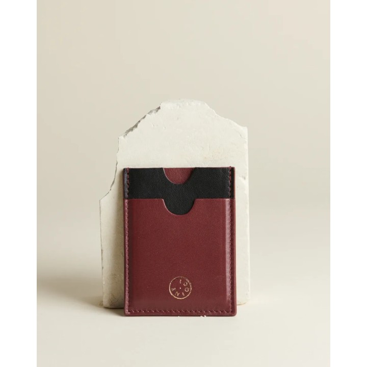 Porte-cartes LIE DE VIN/ARABICA- 125€ en stock