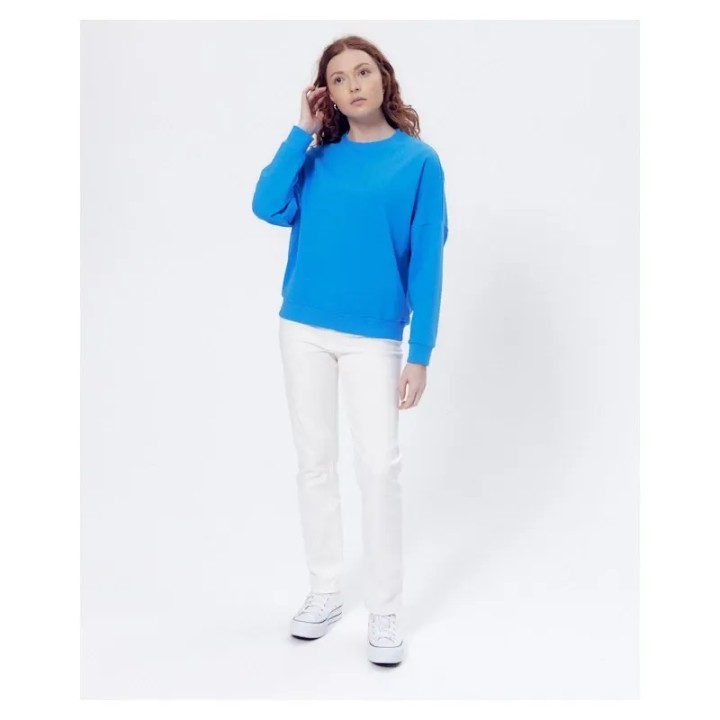 Sweat Heidi bleu en coton bio