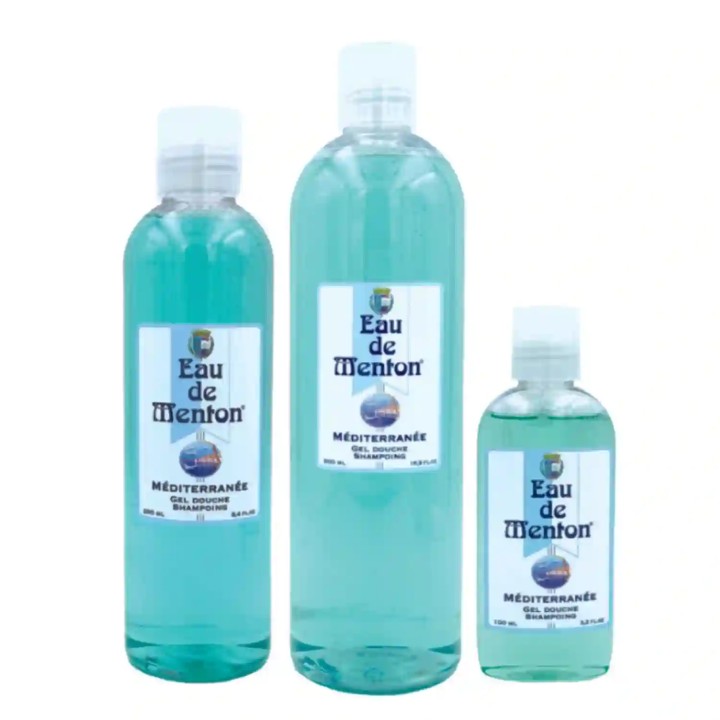 Eau de Menton Méditerranée - Gel Douche et Bain Moussant - Prestige de Menton