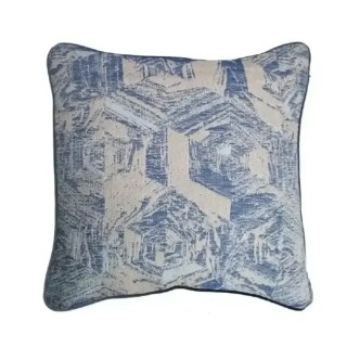 Housse de coussin pur coton coloris bleu blue