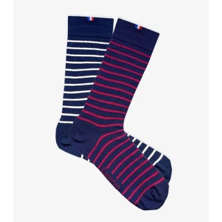 Chaussettes Homme x2 - Pack Marinière - 41/46