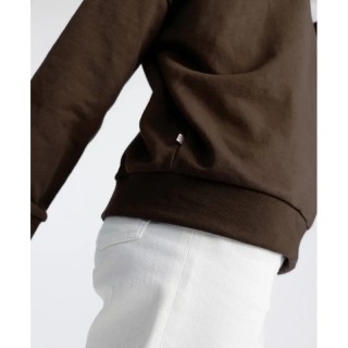 Hélia sweat loose marron en coton bio