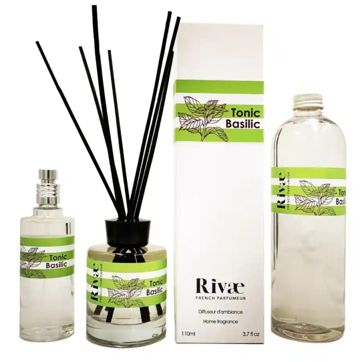 Tonic Basilic - Parfum d'intérieur Basilic Menthe - Prestige de Menton