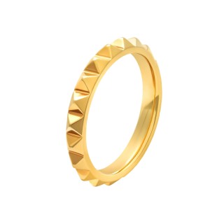 Bague anneau Triangles en or