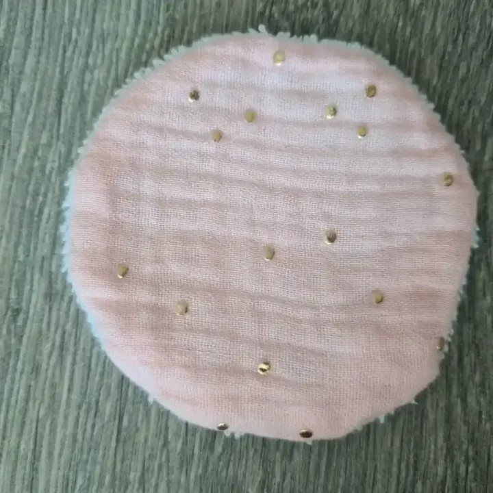 Le SEMAINIER de disques démaquillants lavables - en double gaze de coton