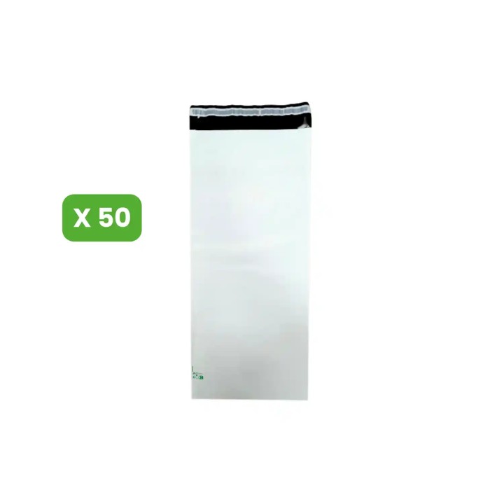 50 Enveloppes plastique opaques VAD/VPC N°1 - 300x700mm