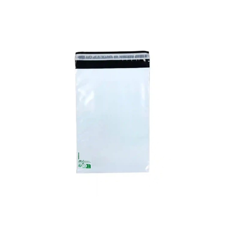 10 Enveloppes plastique opaques ECO 60 microns N°2 - 230x330mm
