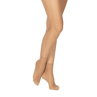 Lot de 2 paires de Socquettes Transparentes 15D Elastivoile Indestructible - Beige élégant - Taille Unique