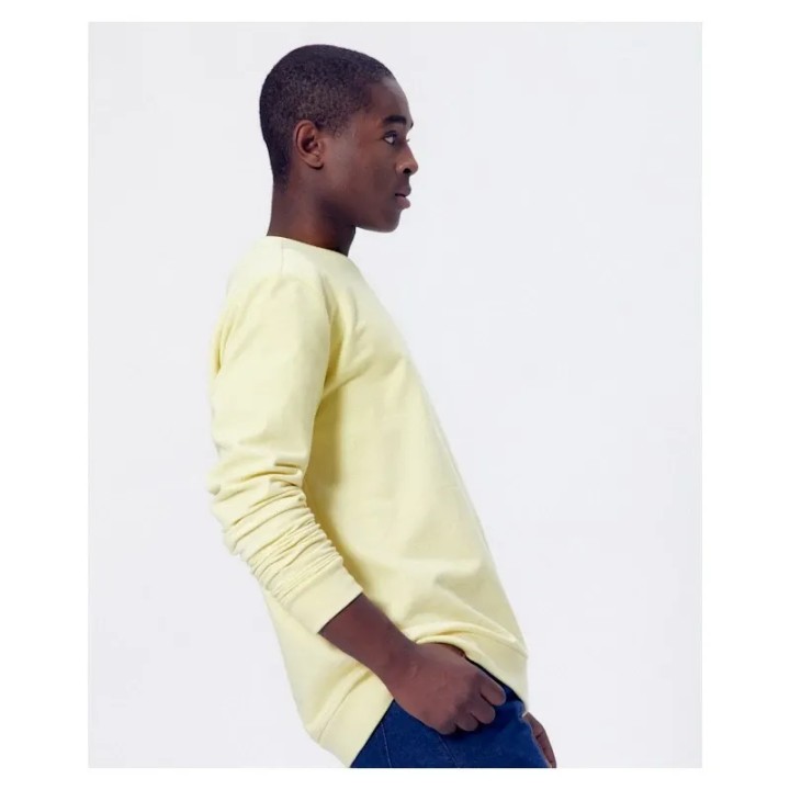 Sweat Harry Jaune doux en coton bio