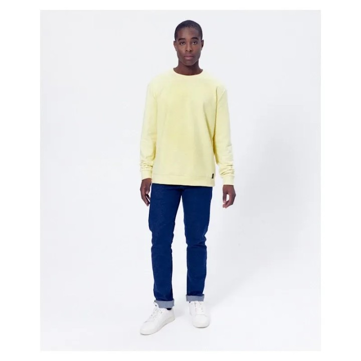 Sweat Harry Jaune doux en coton bio